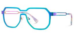 Hype Iridescent Geometric Glasses4