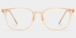 Lily Yellow Rectangle Glasses1
