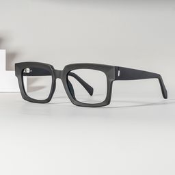 Amadeo Black Rectangle Glasses0