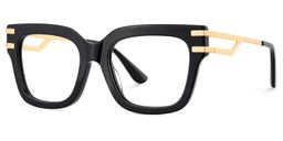 Lidia Black Square Glasses3
