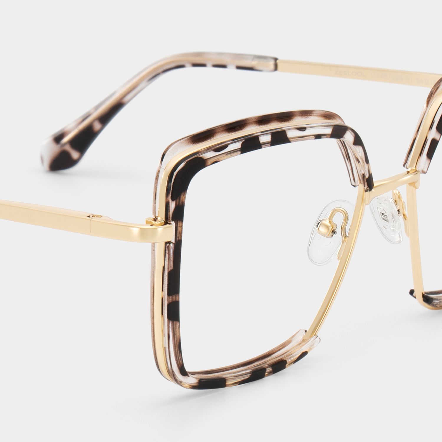Cordaro Square Clear Tortoise Lightweight Glasses | ZEELOOL5