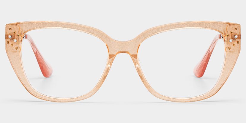 Alma Beige Butterfly Glasses