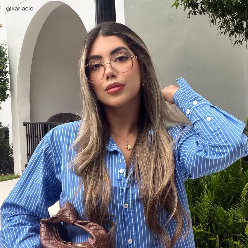 Sophie Pink Geometric Glasses