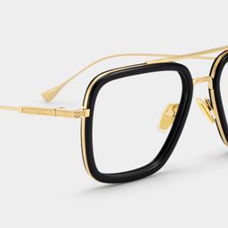 Gifford Black-Gold Aviator Glasses4