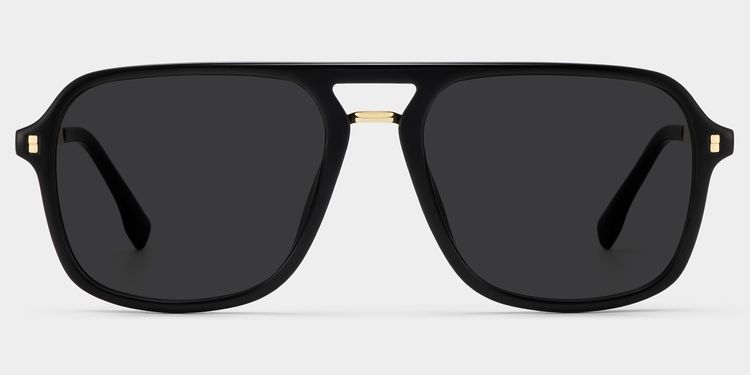Kilworth Black Aviator Sunglasses