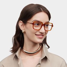 Beatrice Yellow Rectangle Glasses1