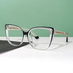 Fenn Clear Cat eye Glasses4