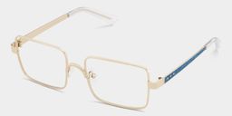 Gavin Gold Rectangle Glasses3