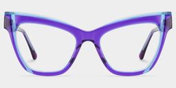 Saucie Purple Cat eye Glasses0