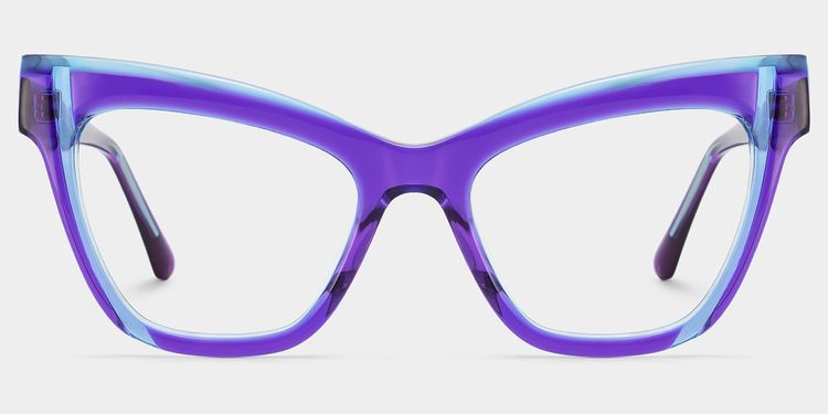 Saucie Purple Cat eye Glasses