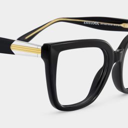 Mirta Black Square Glasses4
