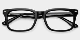 Patrick Black Rectangle Glasses2