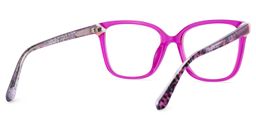 Nolan Neon Pink Square Glasses6