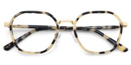 Mitchell Tortoise Geometric Glasses3