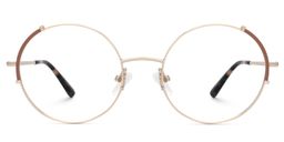 Rindy Brown Round Glasses0