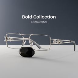 Eric Silver Aviator Glasses0