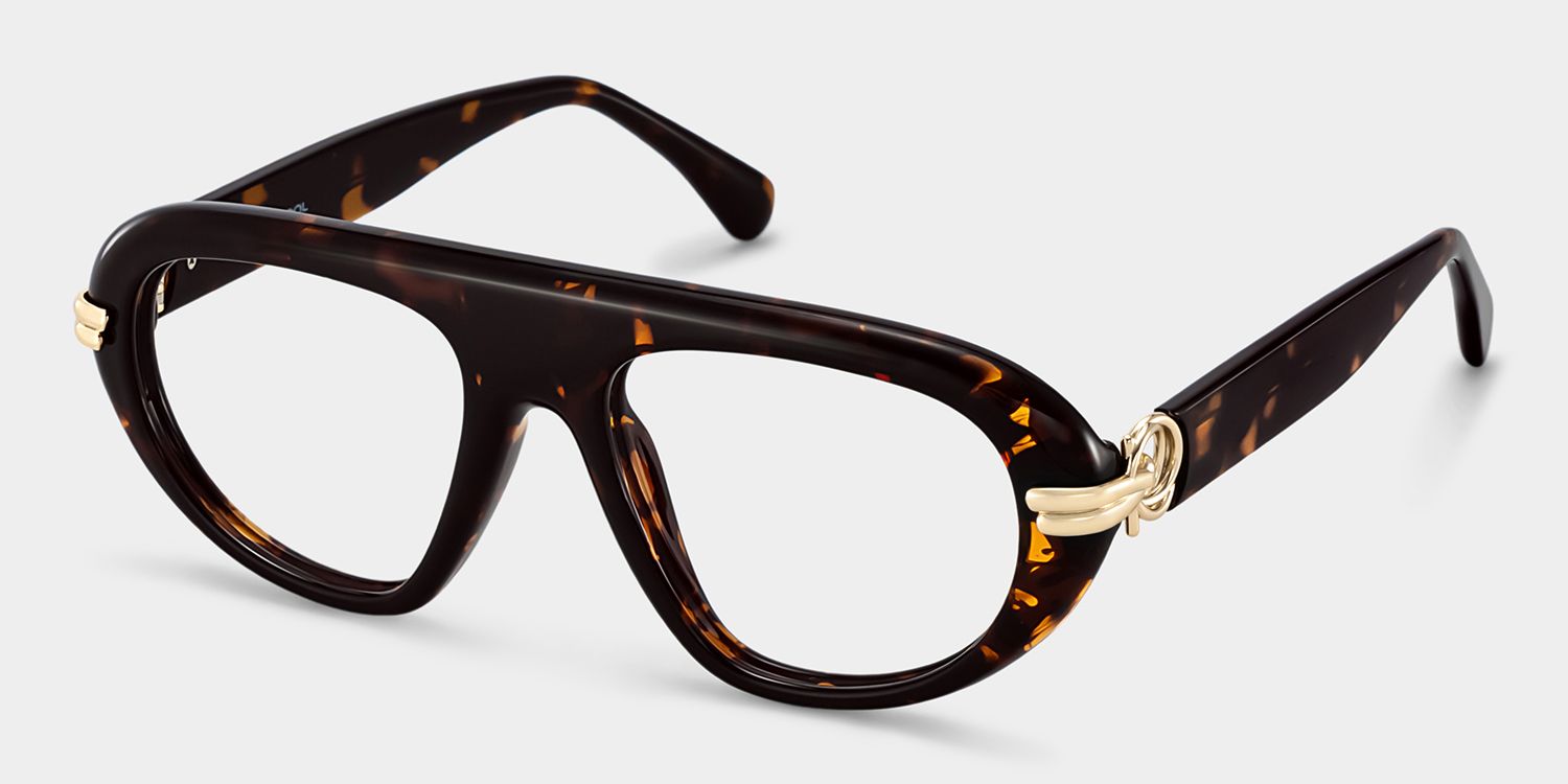 Aveline Tortoise Aviator Prescription Glasses for Women | ZEELOOL3