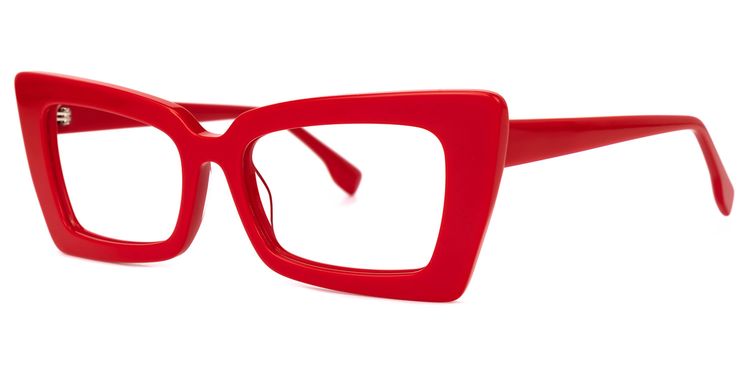 Newell Red Rectangle Glasses