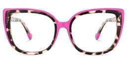 Fenn Pink Tortoise Cat eye Glasses0