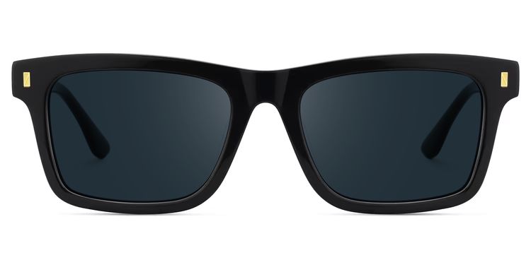 Sammi Black Rectangle Sunglasses