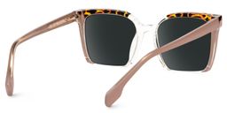 Misty Brown Square Sunglasses3
