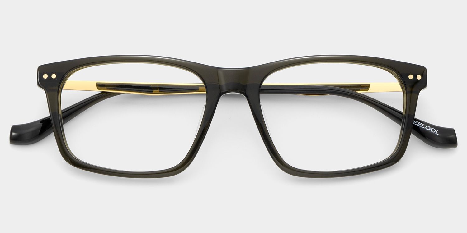 Cozy Dark Gray Frame Glasses with Rectangle Frame Online | ZEELOOL5