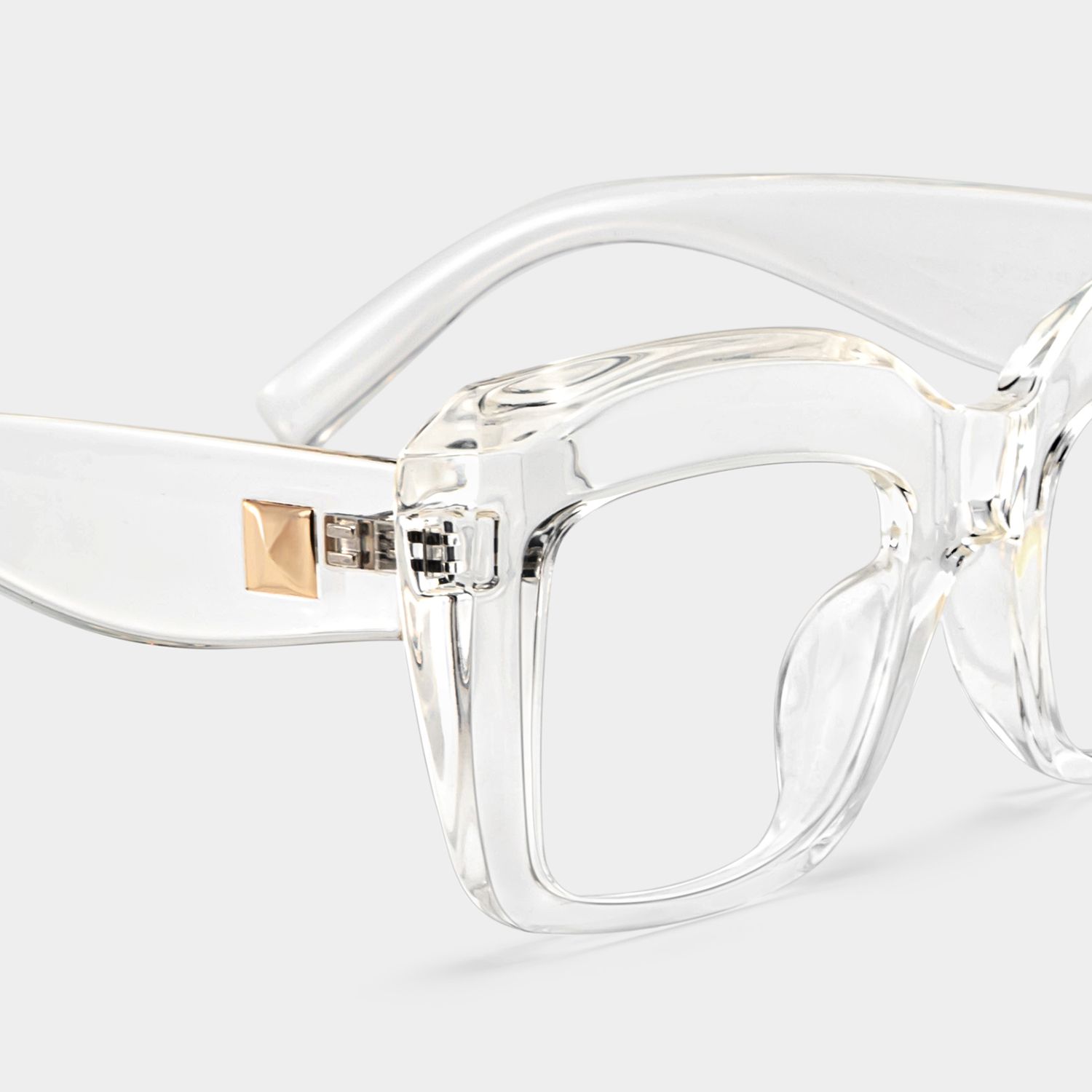 Alberta Cat Eye Clear Thick Eyeglass Frames for Women | ZEELOOL4