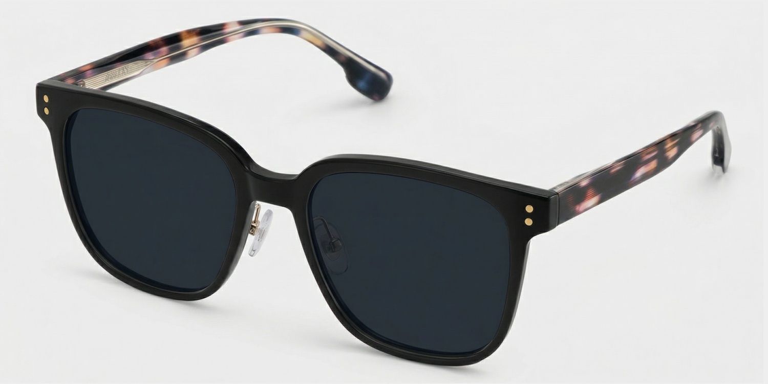 Donnalyn Square Black Sunglasses for Women & Men | ZEELOOL2