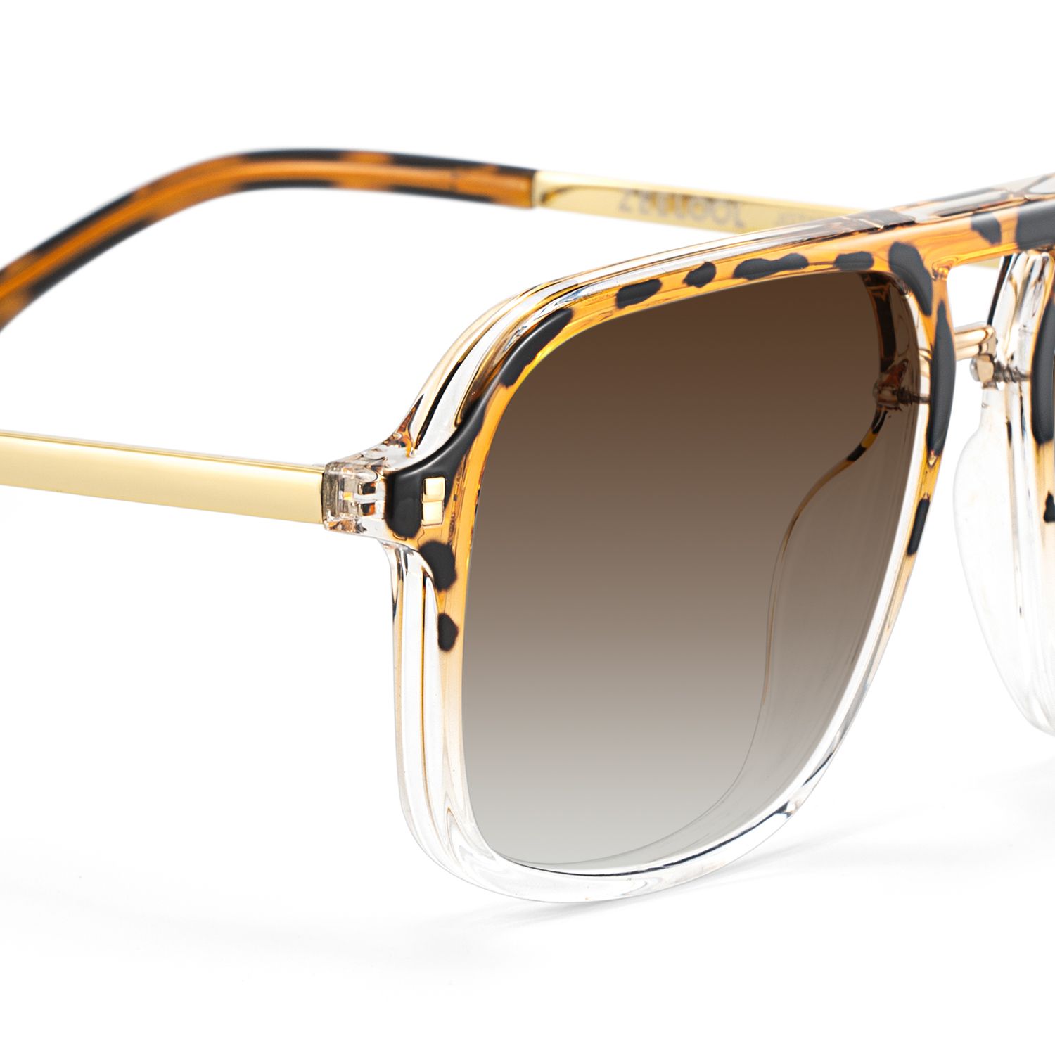 Kilworth Aviator Tortoise Crystal Sunglasses for Women & Men | ZEELOOL4