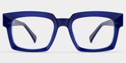 Amadeo Blue Rectangle Glasses1