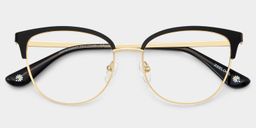 Lacey Black Browline Glasses4