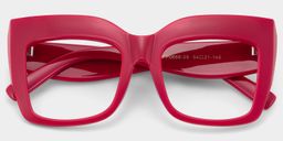 Alberta Red Square Glasses1