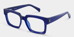 Amadeo Blue Rectangle Glasses3