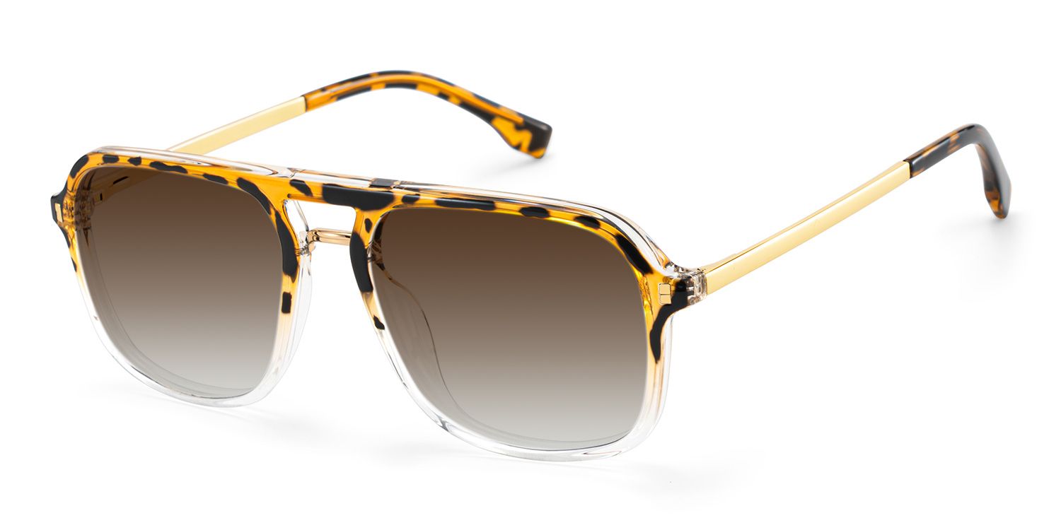 Kilworth Aviator Tortoise Crystal Sunglasses for Women & Men | ZEELOOL2