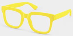Liizbeett Yellow Square Glasses3
