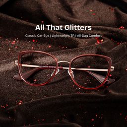 Celine Red Cat eye Glasses0
