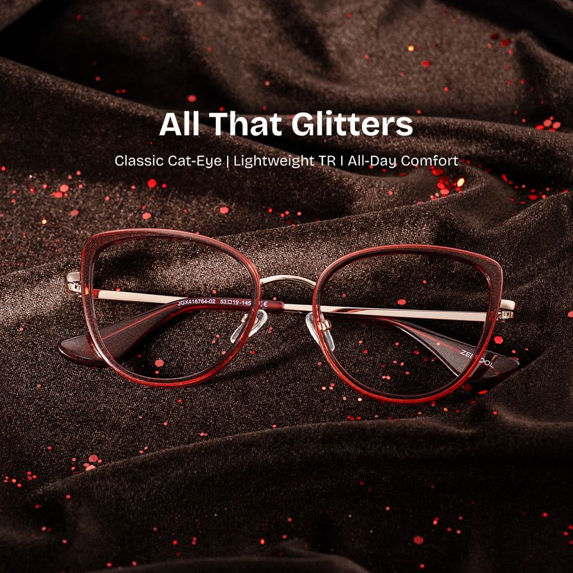 Celine Red Cat eye Glasses