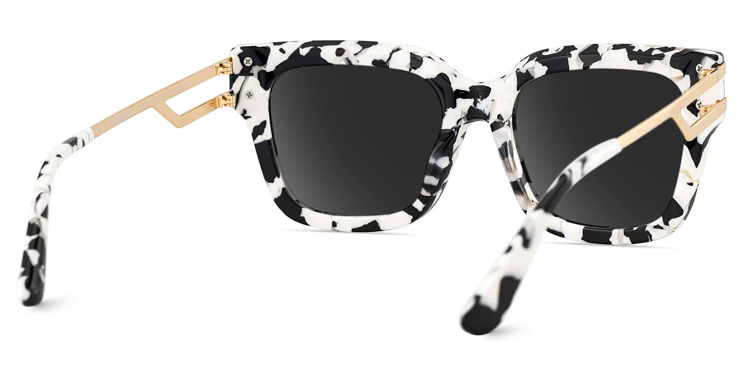 Lidia Square Cow Print Sunglasses for Women & Men | ZEELOOL4