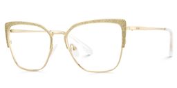 Javier Gold Rectangle Glasses2