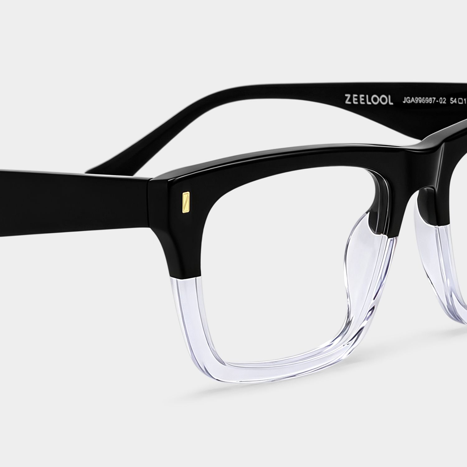 Rectangular Spectacle Frames with Brown Blue Color6