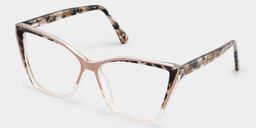 Adalis Beige Cat eye Glasses2