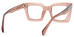 Lobo Beige Square Glasses5
