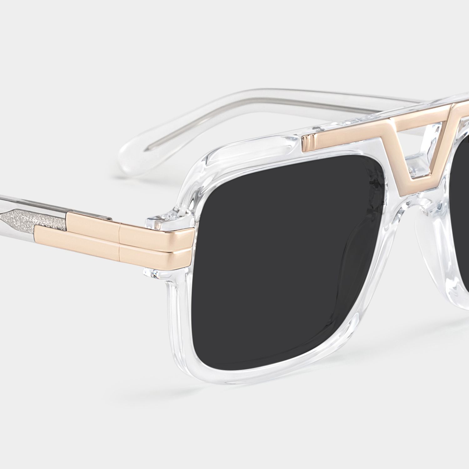 Croswell Mixed Clear Aviator Frame Sunglasses | ZEELOOL4