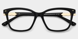 Theo Black Rectangle Glasses2