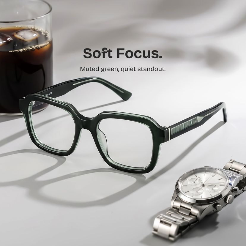 Parker Green Square Glasses
