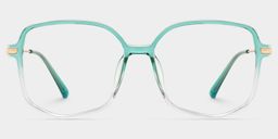 Payton Green Geometric Glasses1