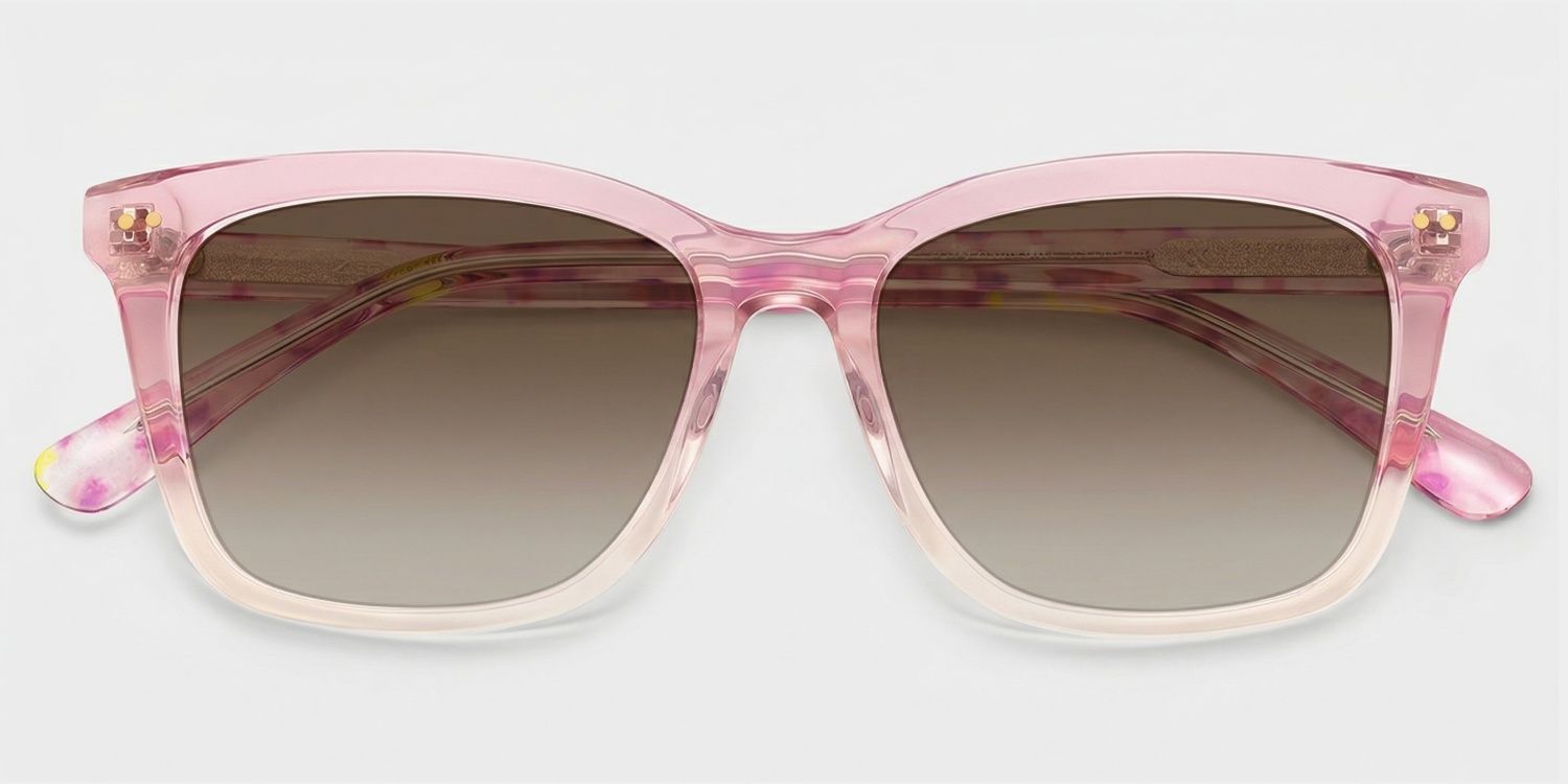 Layla Square Pink Sunglasses for Women & Men | ZEELOOL1
