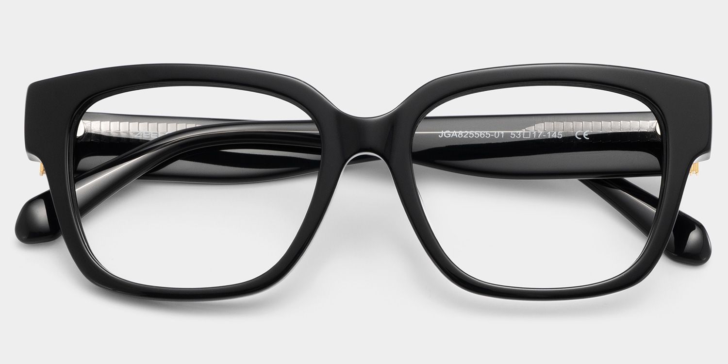 Blake Black Square Glasses | Varsity Athleisure Essential2
