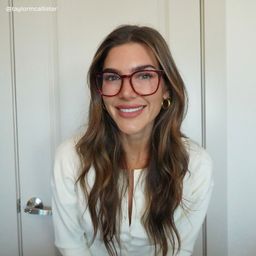 Hailey Red Square Glasses6