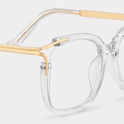 Sidibe Clear Square Glasses4